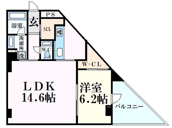 芦屋川駅 徒歩4分 2階の物件間取画像